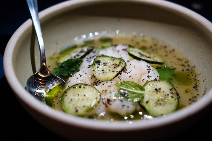 Scallop aguachile.