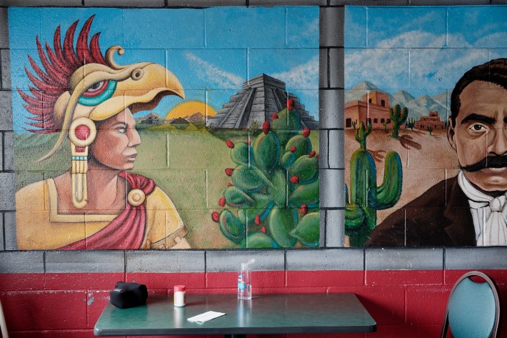 The art inside Yuri's Restaurante. Photo by Javier Cabral for L.A. TACO.