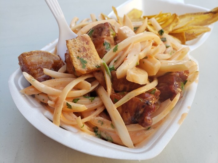 Ceviche de Chicharron at Encaleato's in Downtown L.A.