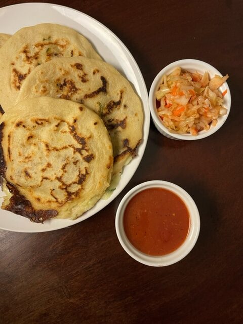 pupusas at Estela