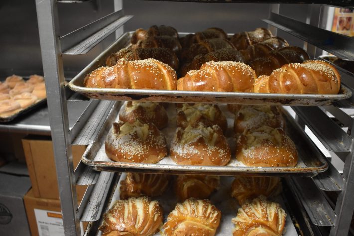 Pan de Muerto at La Mayordomía Photo by Guadalupe Perez.