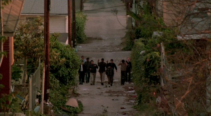 Members of the 21st Street gang prepare to retaliate. Screenshot via Orion Pictures.