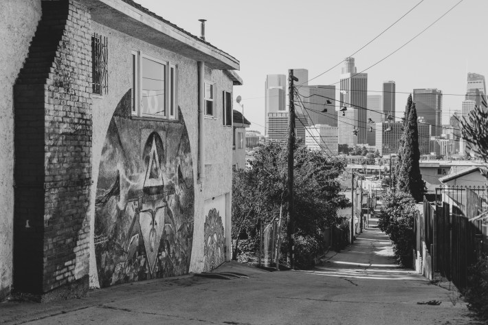 Downtown L.A. from Figueroa Terrace. Photo by Jared Cowan for L.A. TACO.