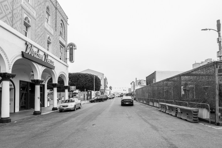 Windward Ave looking east. Photo by Jared Cowan for L.A. TACO.