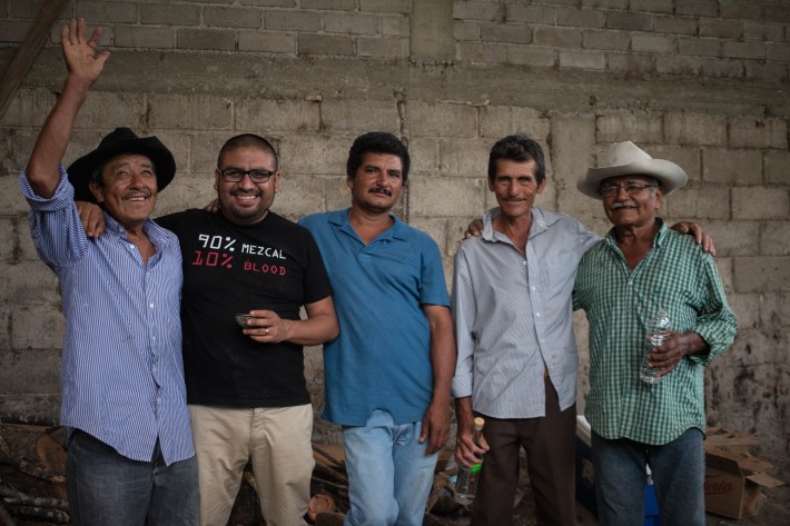 Maestros de Yegole Oaxaca and Ivan Vasquez. Photo via Ivan Vasquez.