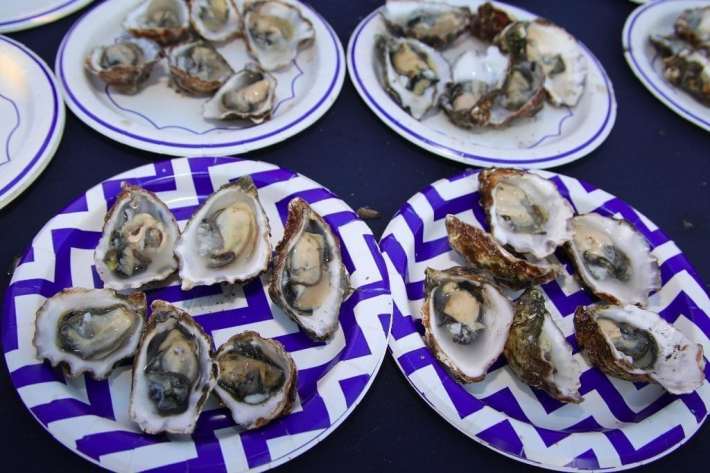 Oysters at Off The Hook Festival.