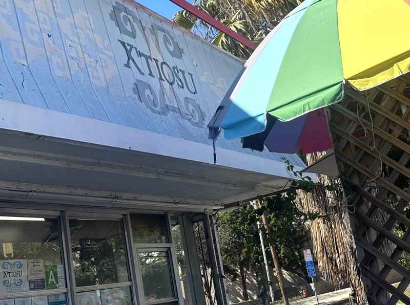 The exterior of X'tiosu restaurant in Boyle Heights